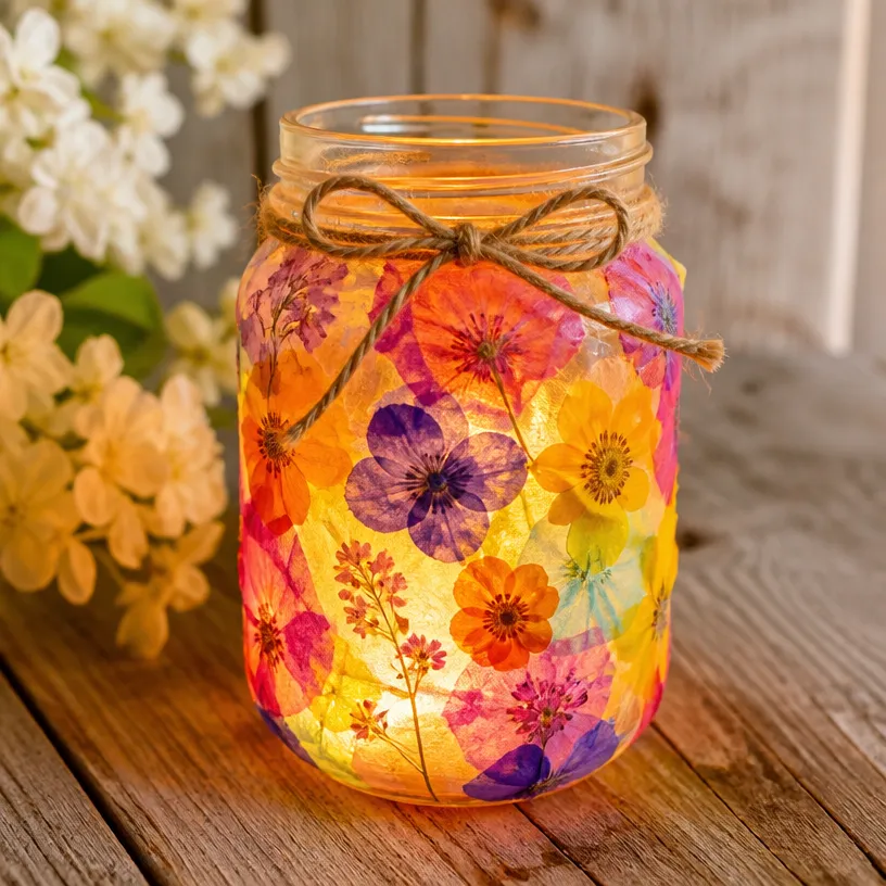 Multicolor Firefly Jar Lantern for Garden Decor