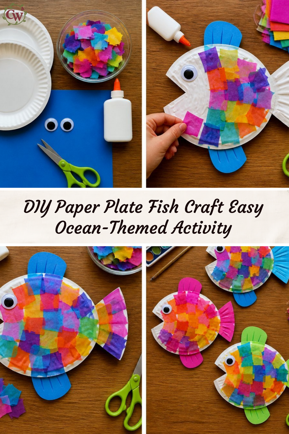 DIY Paper Plate Fish Craft Easy Ocean-Themed Activity