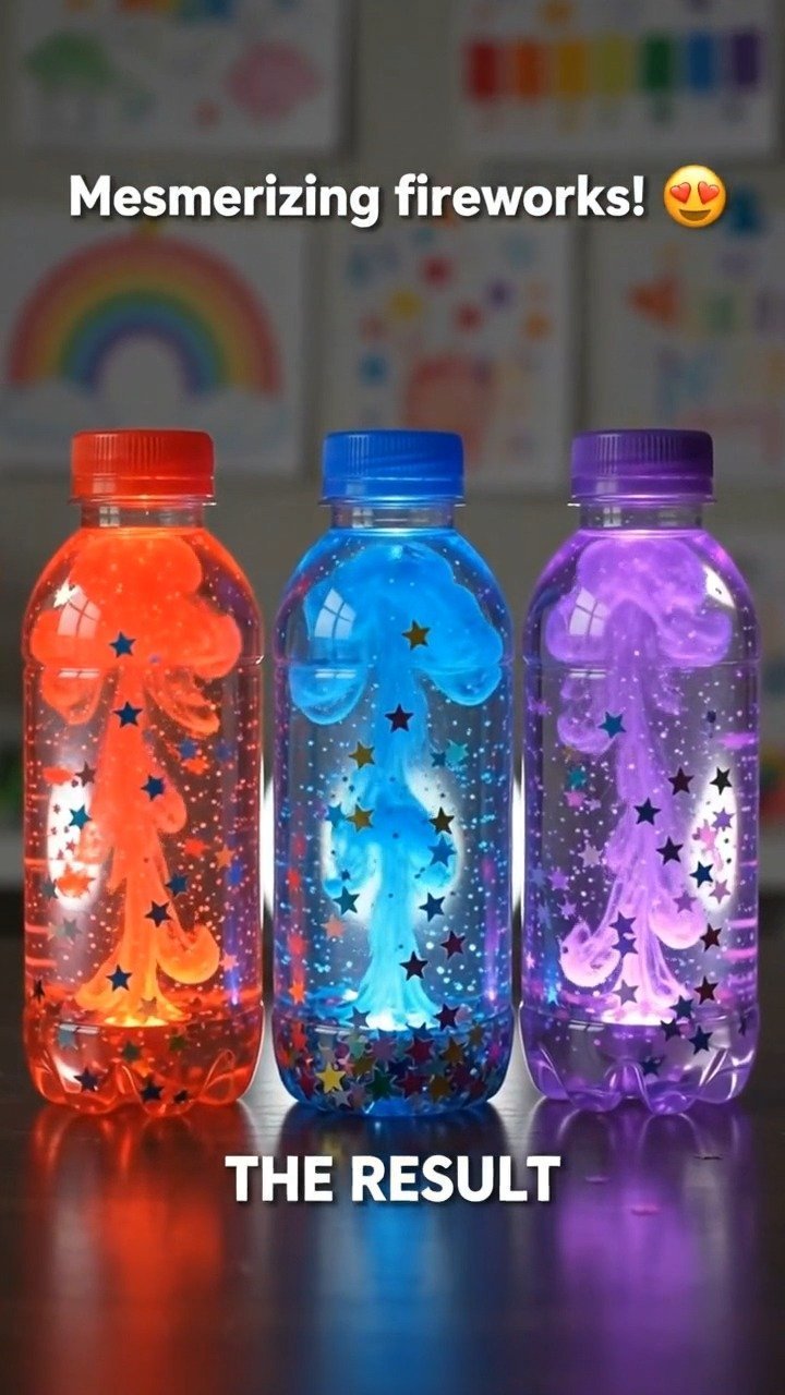 Fireworks Sensory Bottles