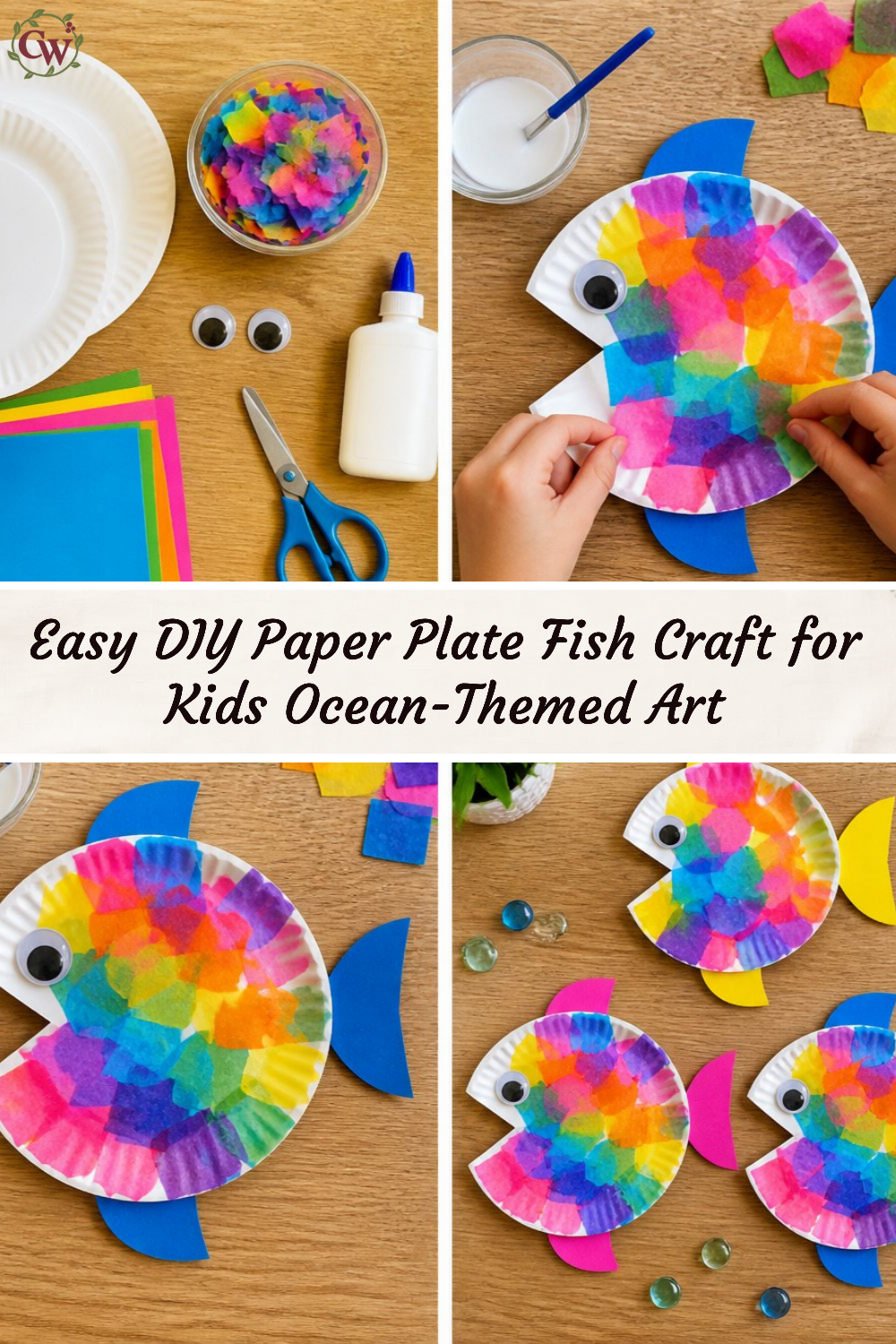Easy DIY Paper Plate Fish Craft for Kids Ocean-Themed Art