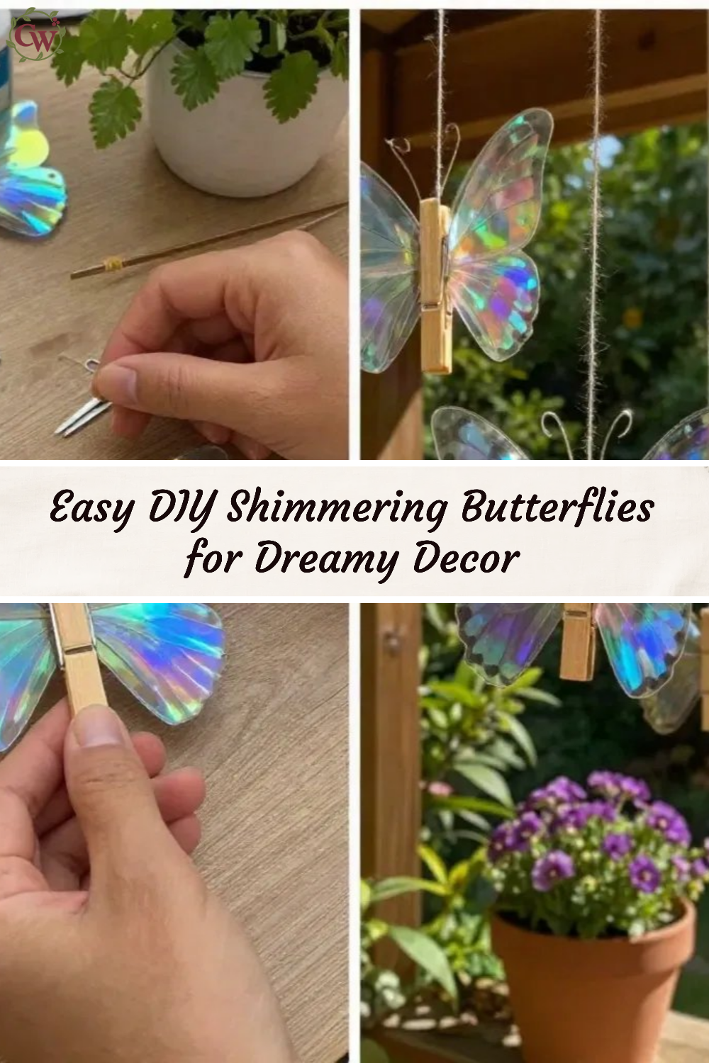 Easy DIY Shimmering Butterflies for Dreamy Decor