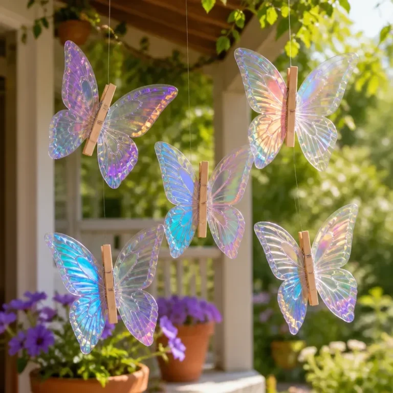 DIY shimmering butterflies for dreamy home decor