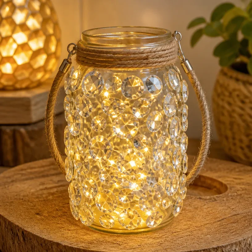 DIY fairy crystal lantern for beautiful garden decor