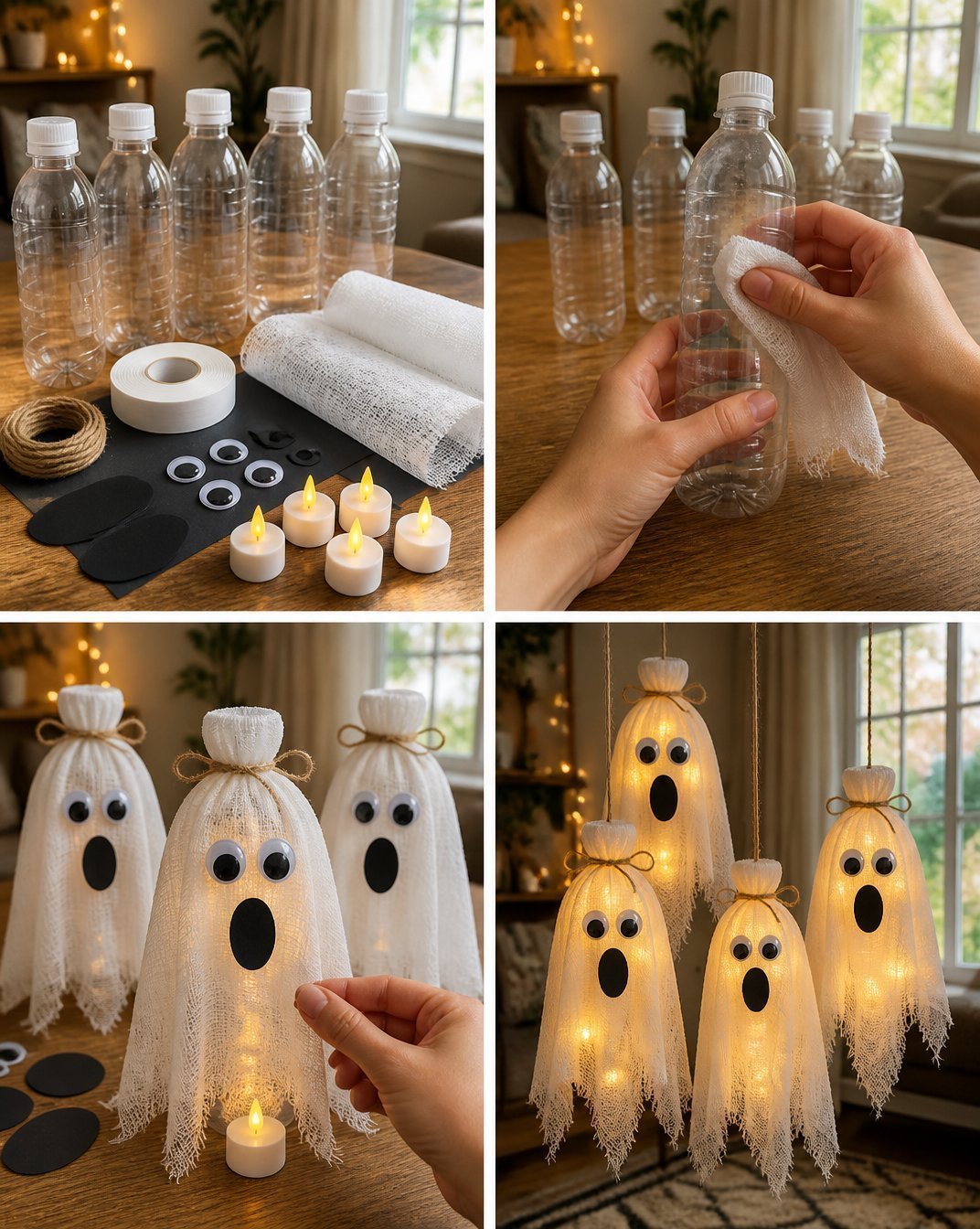 How to Make Glass Bottle Lanterns for Spooky Halloween Lighting
