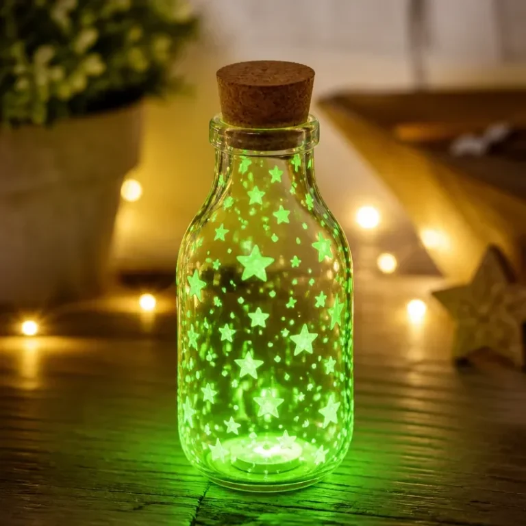 DIY glowing fairy bottle nightlight for magical home decor