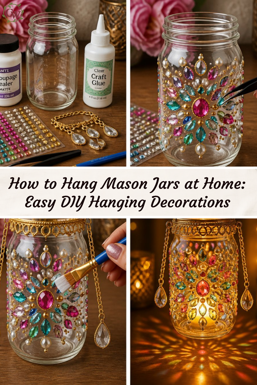 How to Hang Mason Jars at Home: Easy DIY Hanging Decorations