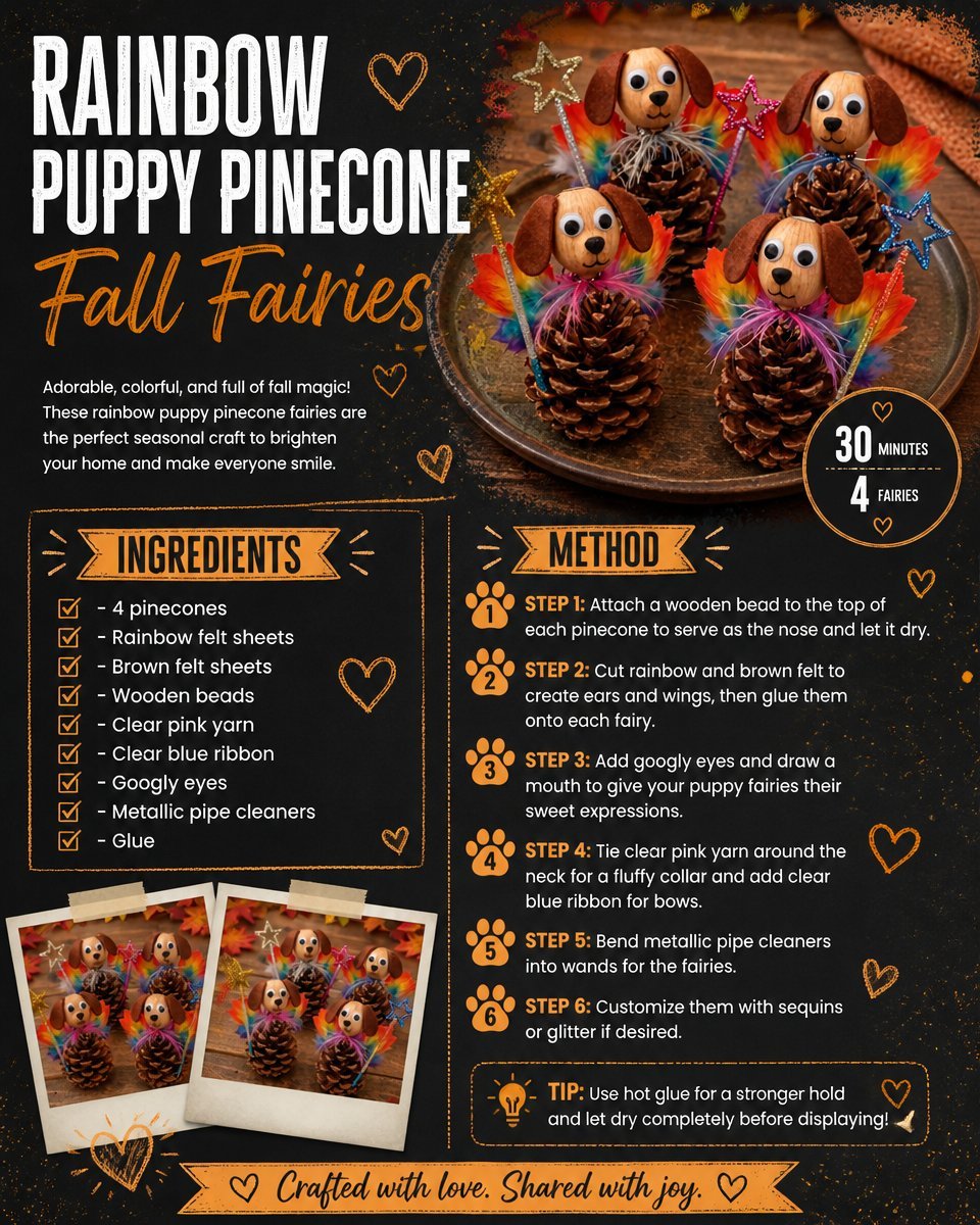 Rainbow Puppy and Pinecone Fall Fairies: An Autumn Adventure