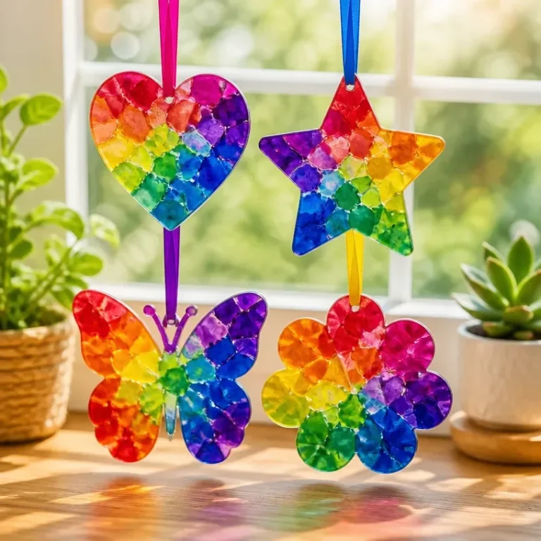 Kids creating easy DIY projects for arts and crafts