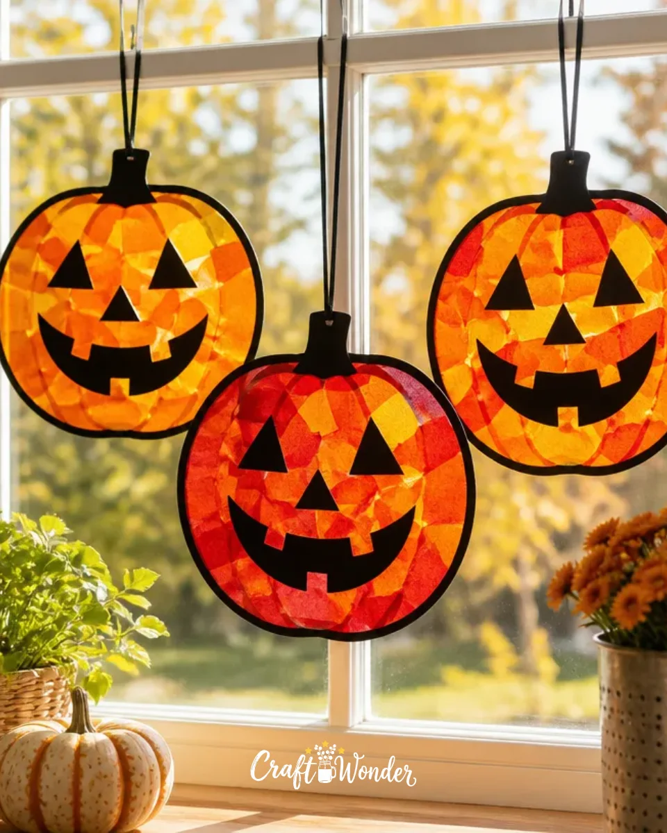 DIY Halloween Stained Glass Patterns for Window Crafts