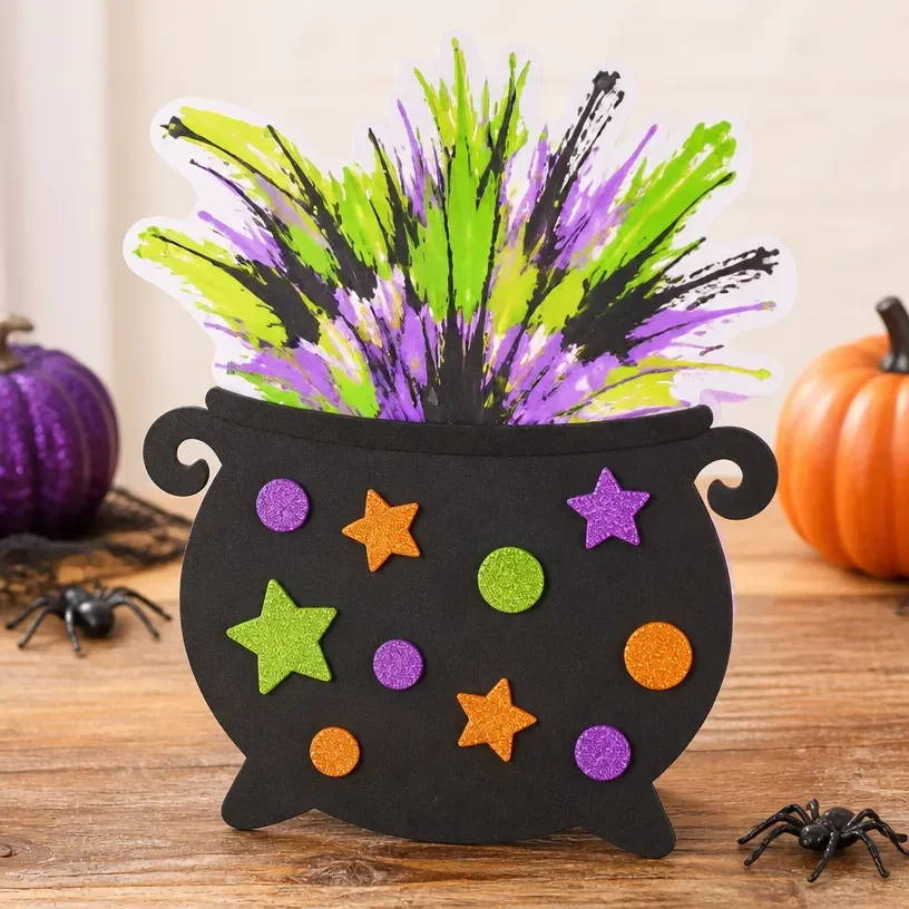 Halloween Camp decorations and activities for a spooky outdoor adventure.