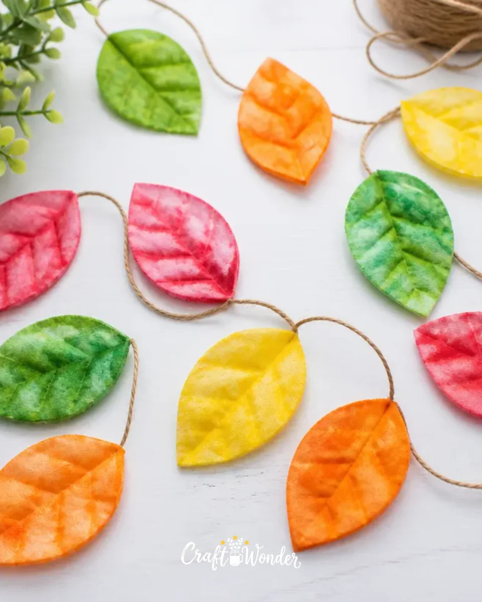 How to Make Coffee Filter Leaves