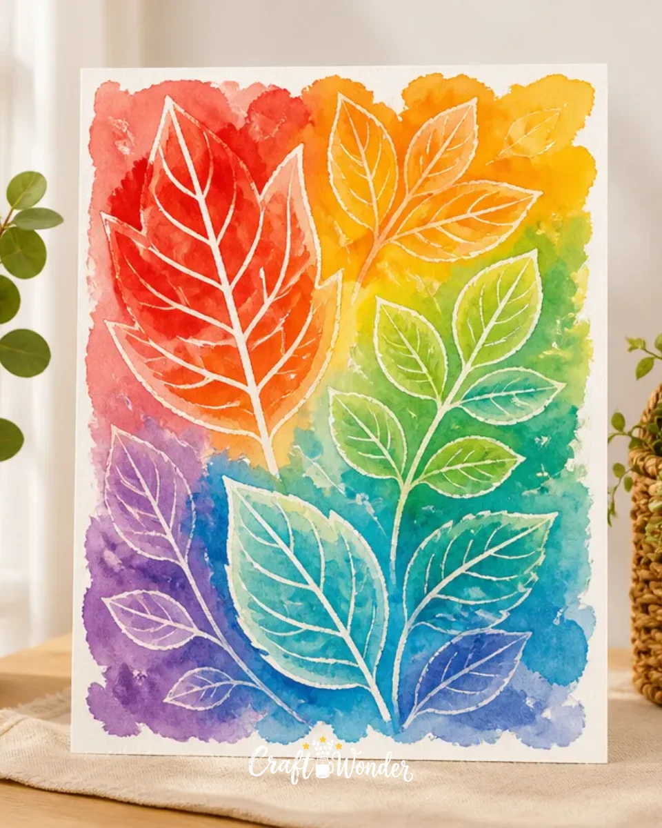 Tissue Paper Color Transfer Art DIY for Home Decor